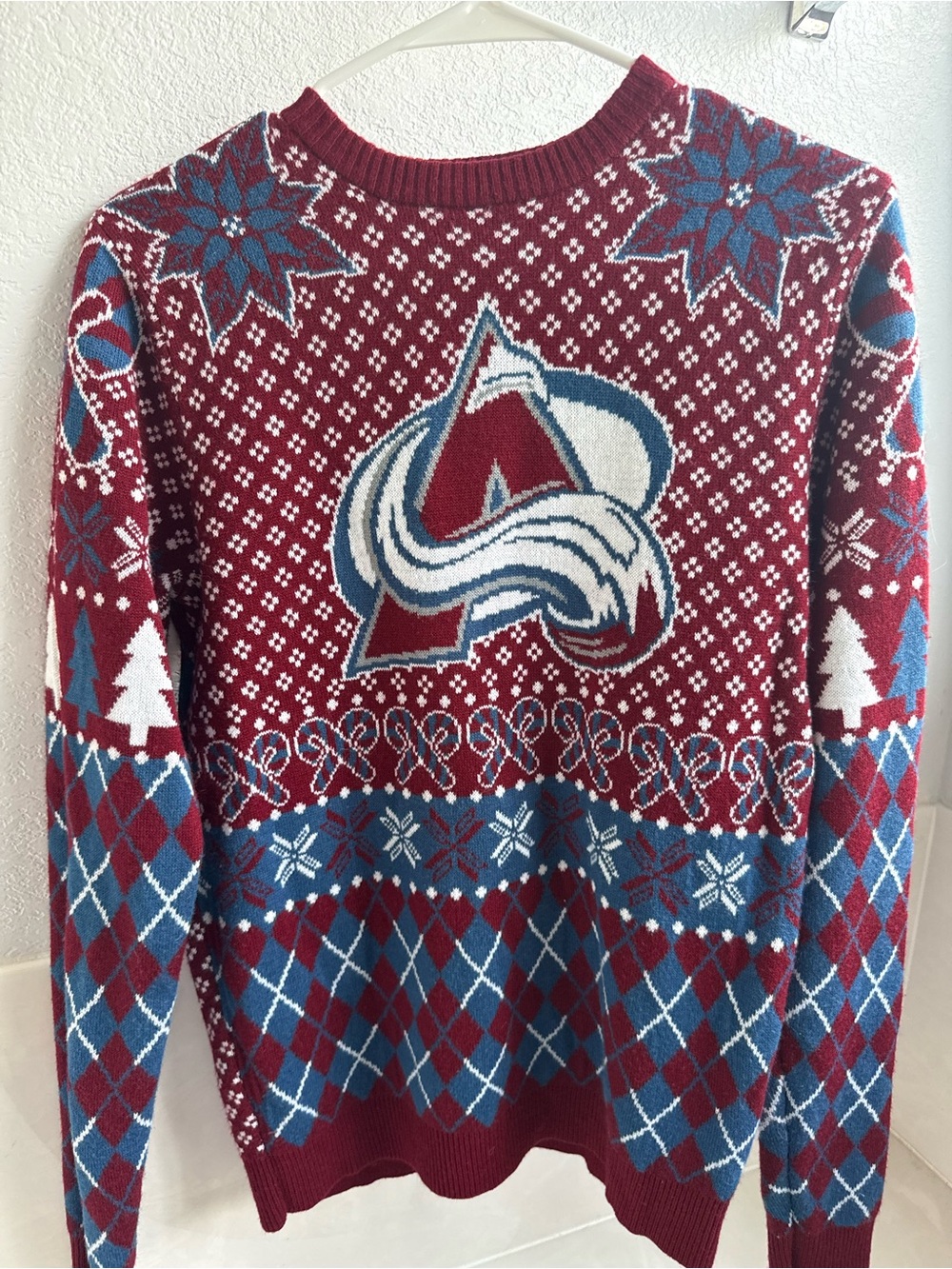 Colorado Avalanche Holiday Knit Sweater